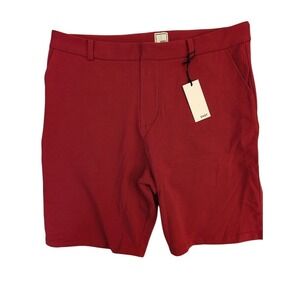 SWET Tailor Mens Size 36 Red Shorts Golf Casual Flat Front